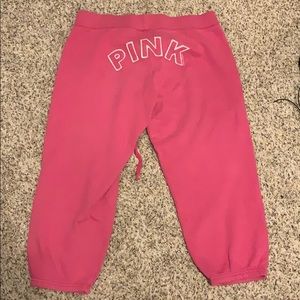 PINK Victoria Secret pink sweats: capris